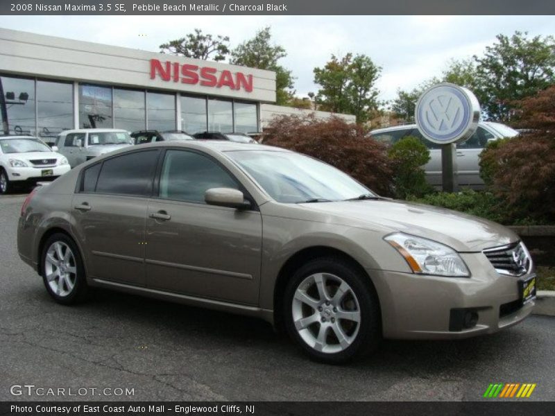 Pebble Beach Metallic / Charcoal Black 2008 Nissan Maxima 3.5 SE