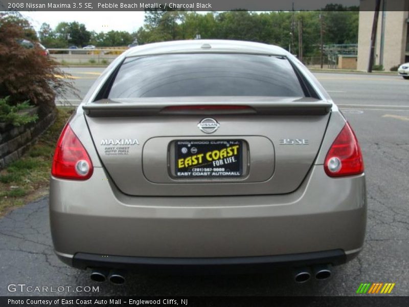 Pebble Beach Metallic / Charcoal Black 2008 Nissan Maxima 3.5 SE