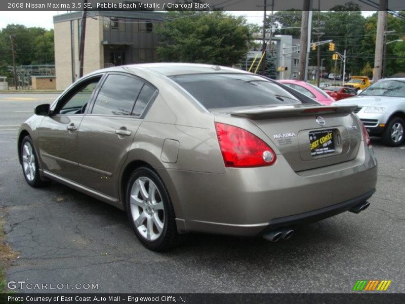 Pebble Beach Metallic / Charcoal Black 2008 Nissan Maxima 3.5 SE