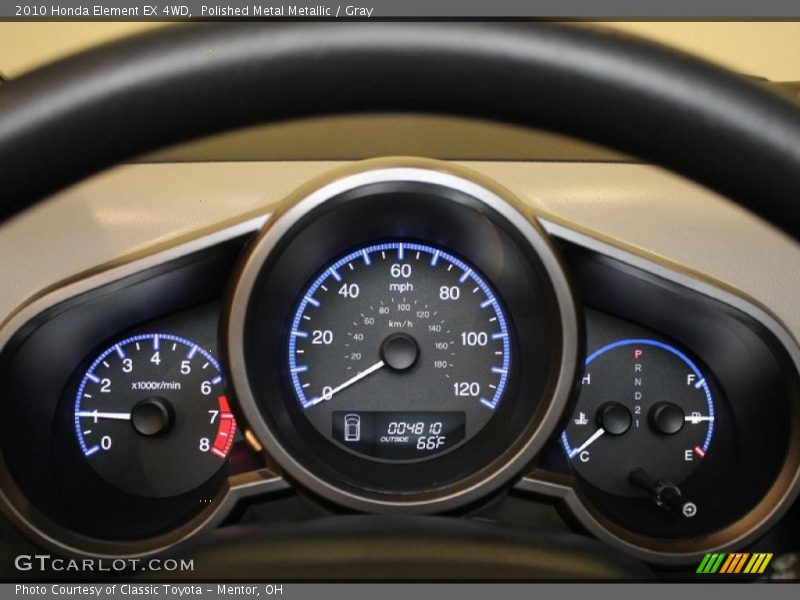 Polished Metal Metallic / Gray 2010 Honda Element EX 4WD
