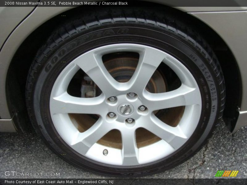 Pebble Beach Metallic / Charcoal Black 2008 Nissan Maxima 3.5 SE