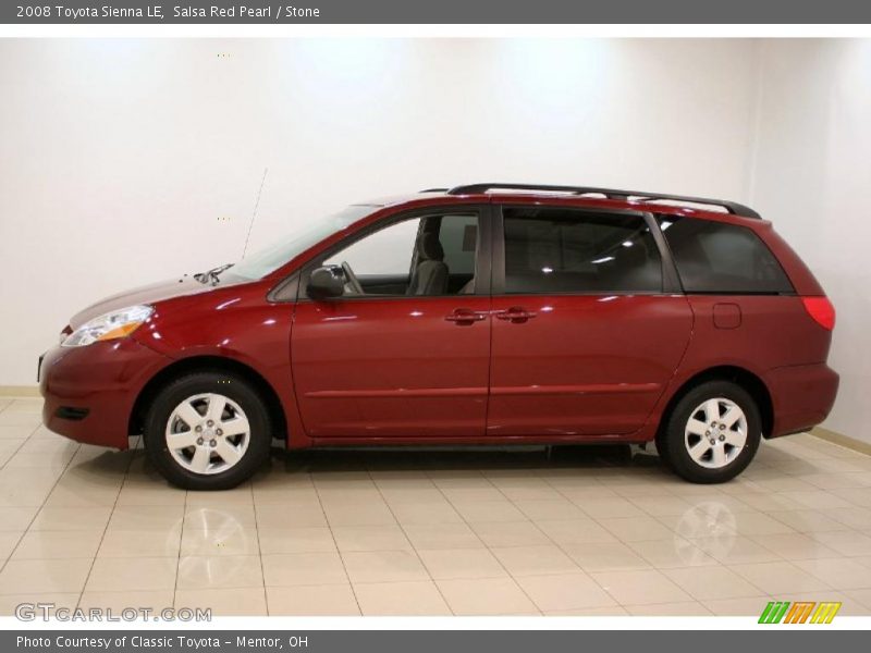 Salsa Red Pearl / Stone 2008 Toyota Sienna LE