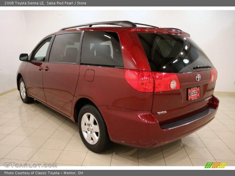 Salsa Red Pearl / Stone 2008 Toyota Sienna LE