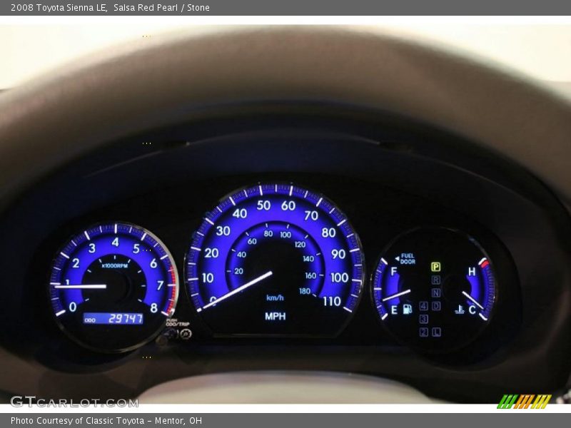 Salsa Red Pearl / Stone 2008 Toyota Sienna LE