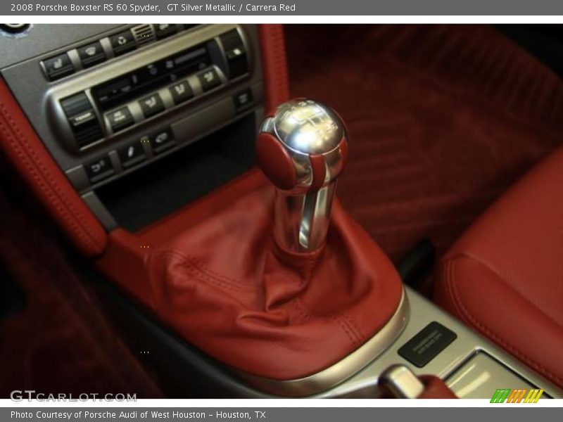 GT Silver Metallic / Carrera Red 2008 Porsche Boxster RS 60 Spyder