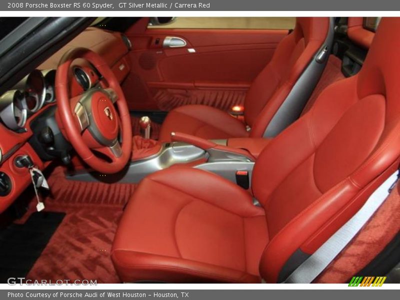 GT Silver Metallic / Carrera Red 2008 Porsche Boxster RS 60 Spyder