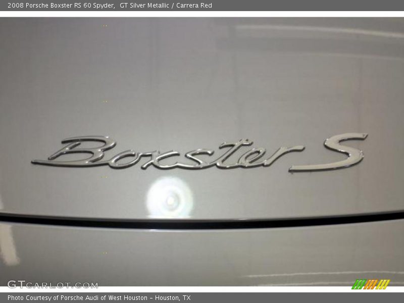 GT Silver Metallic / Carrera Red 2008 Porsche Boxster RS 60 Spyder