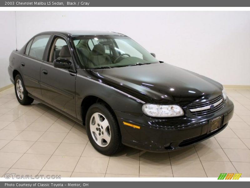 Black / Gray 2003 Chevrolet Malibu LS Sedan