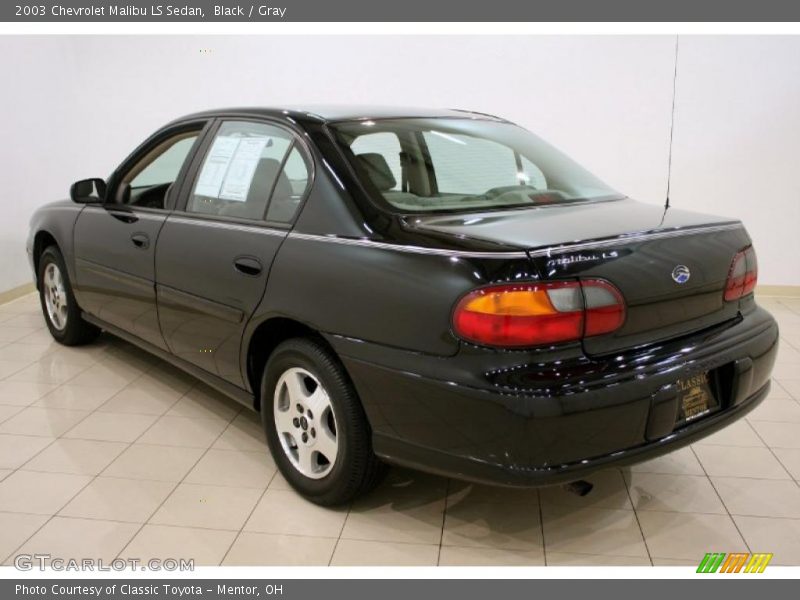 Black / Gray 2003 Chevrolet Malibu LS Sedan