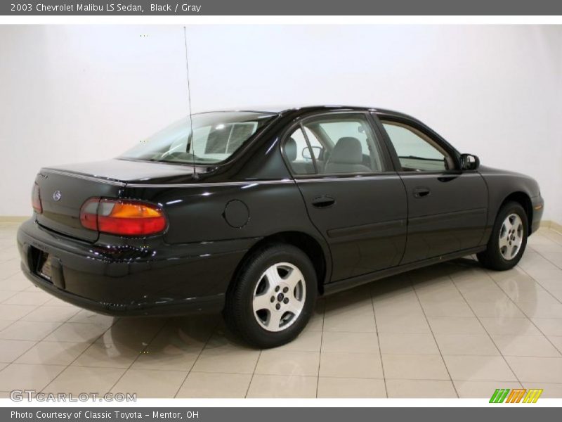 Black / Gray 2003 Chevrolet Malibu LS Sedan