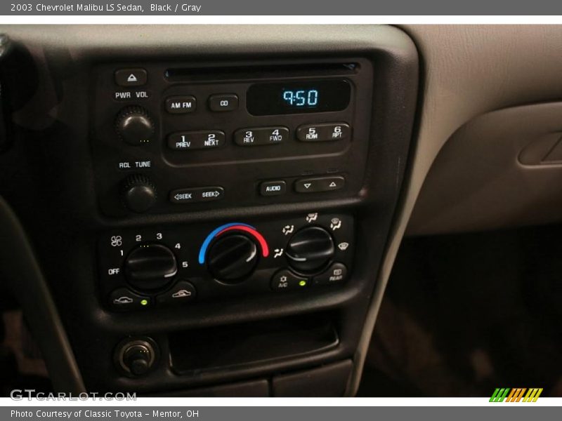 Black / Gray 2003 Chevrolet Malibu LS Sedan