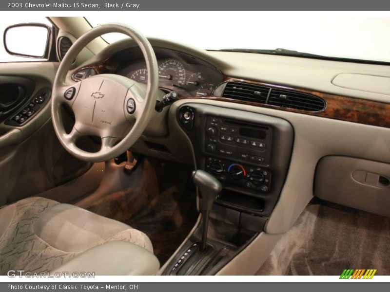 Black / Gray 2003 Chevrolet Malibu LS Sedan