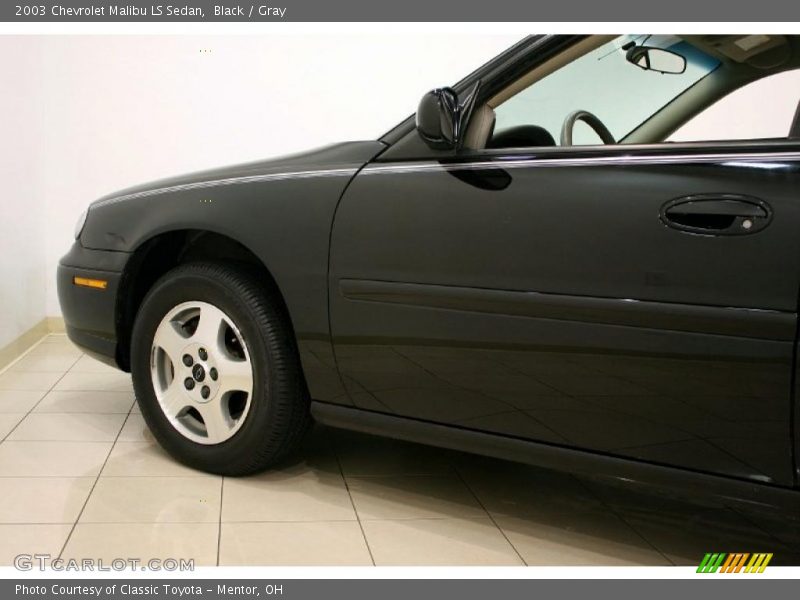 Black / Gray 2003 Chevrolet Malibu LS Sedan