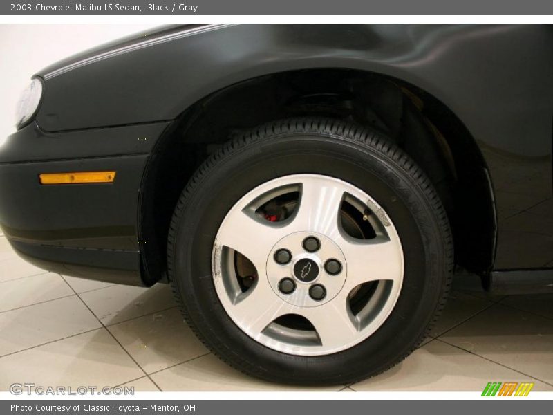 Black / Gray 2003 Chevrolet Malibu LS Sedan