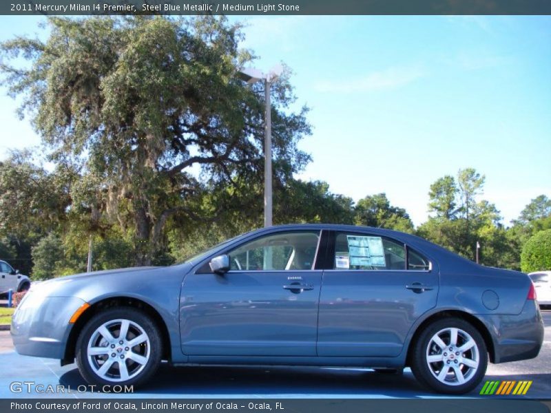 Steel Blue Metallic / Medium Light Stone 2011 Mercury Milan I4 Premier
