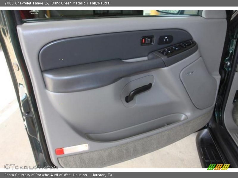 Dark Green Metallic / Tan/Neutral 2003 Chevrolet Tahoe LS