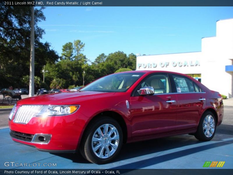 Red Candy Metallic / Light Camel 2011 Lincoln MKZ FWD