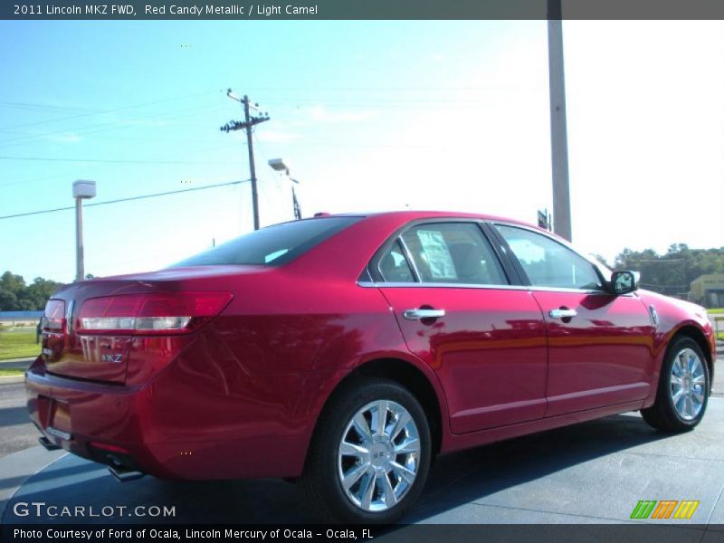 Red Candy Metallic / Light Camel 2011 Lincoln MKZ FWD