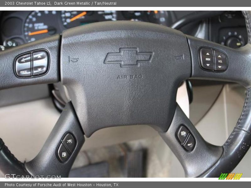 Dark Green Metallic / Tan/Neutral 2003 Chevrolet Tahoe LS