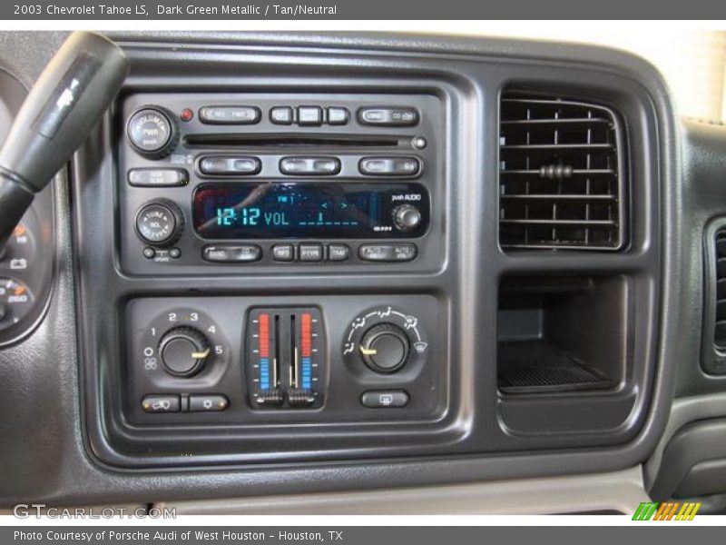 Dark Green Metallic / Tan/Neutral 2003 Chevrolet Tahoe LS