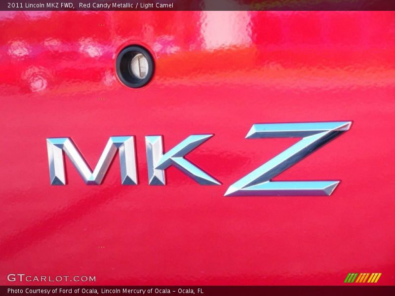 Red Candy Metallic / Light Camel 2011 Lincoln MKZ FWD