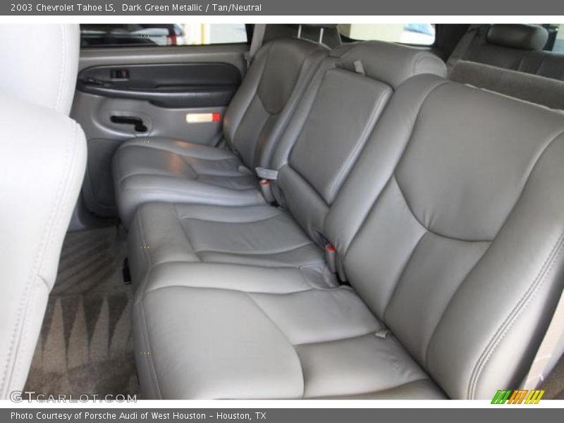 Dark Green Metallic / Tan/Neutral 2003 Chevrolet Tahoe LS