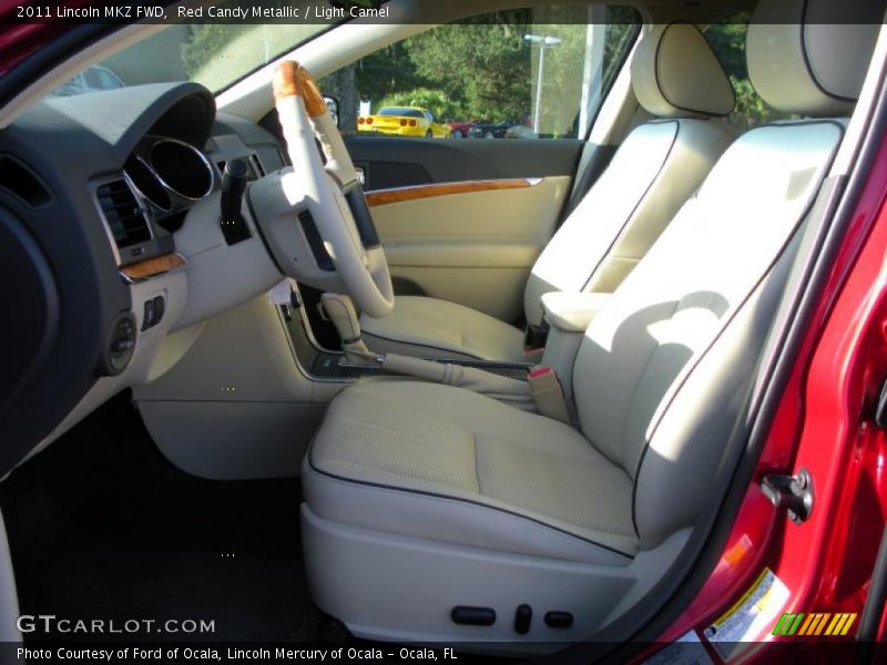 Red Candy Metallic / Light Camel 2011 Lincoln MKZ FWD