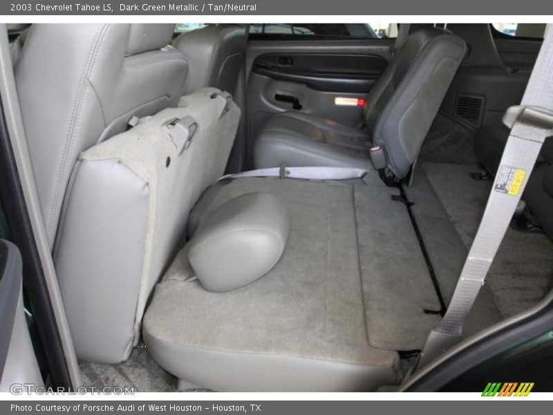 Dark Green Metallic / Tan/Neutral 2003 Chevrolet Tahoe LS