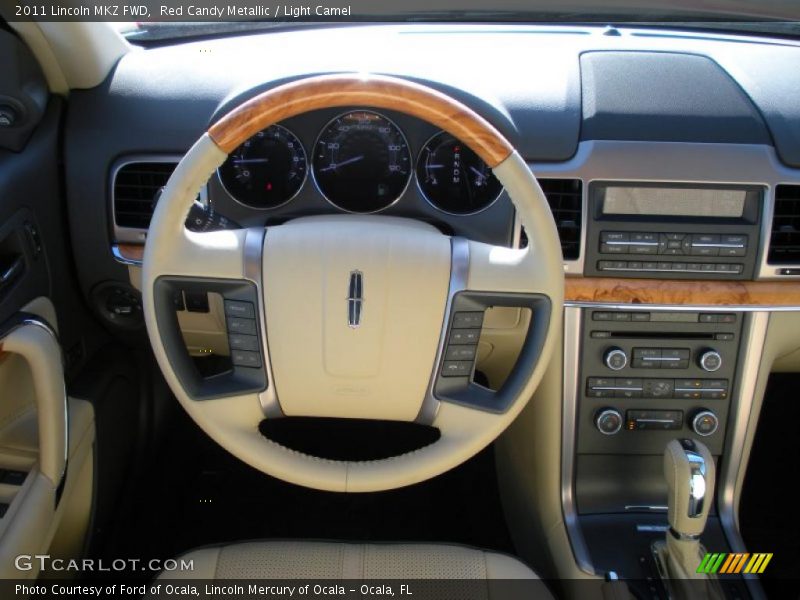 Red Candy Metallic / Light Camel 2011 Lincoln MKZ FWD
