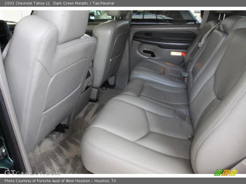 Dark Green Metallic / Tan/Neutral 2003 Chevrolet Tahoe LS