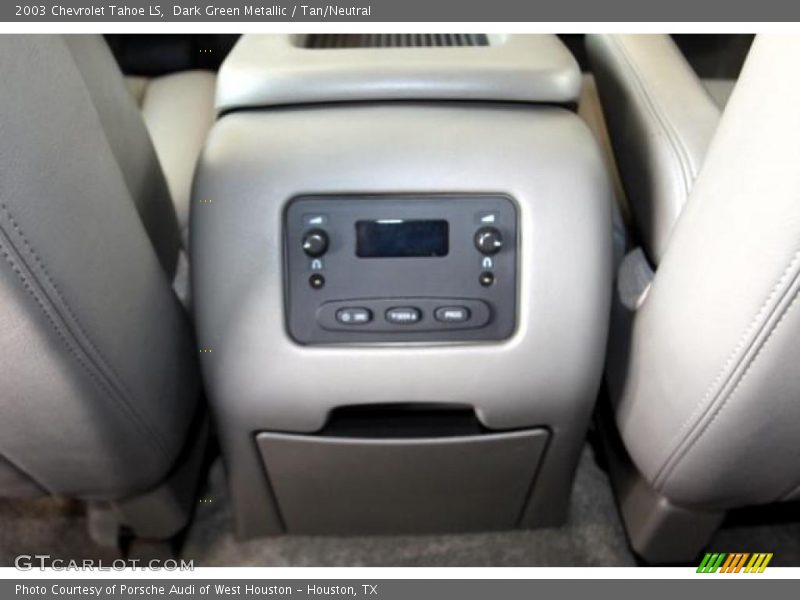 Dark Green Metallic / Tan/Neutral 2003 Chevrolet Tahoe LS