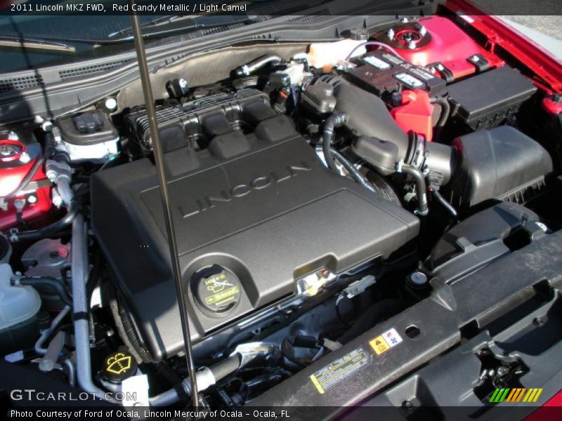 Red Candy Metallic / Light Camel 2011 Lincoln MKZ FWD
