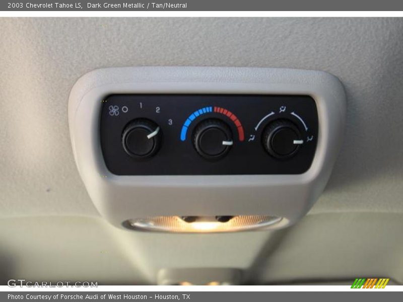 Dark Green Metallic / Tan/Neutral 2003 Chevrolet Tahoe LS