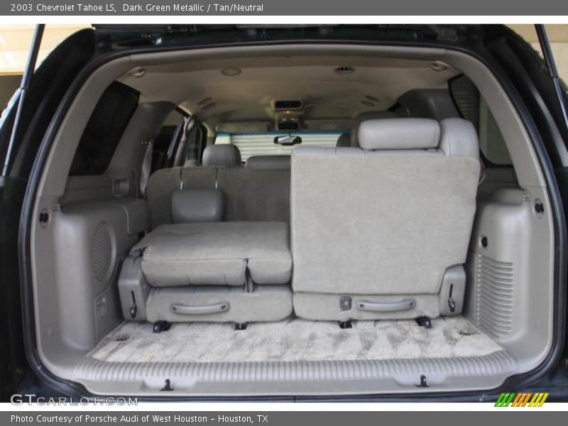 Dark Green Metallic / Tan/Neutral 2003 Chevrolet Tahoe LS