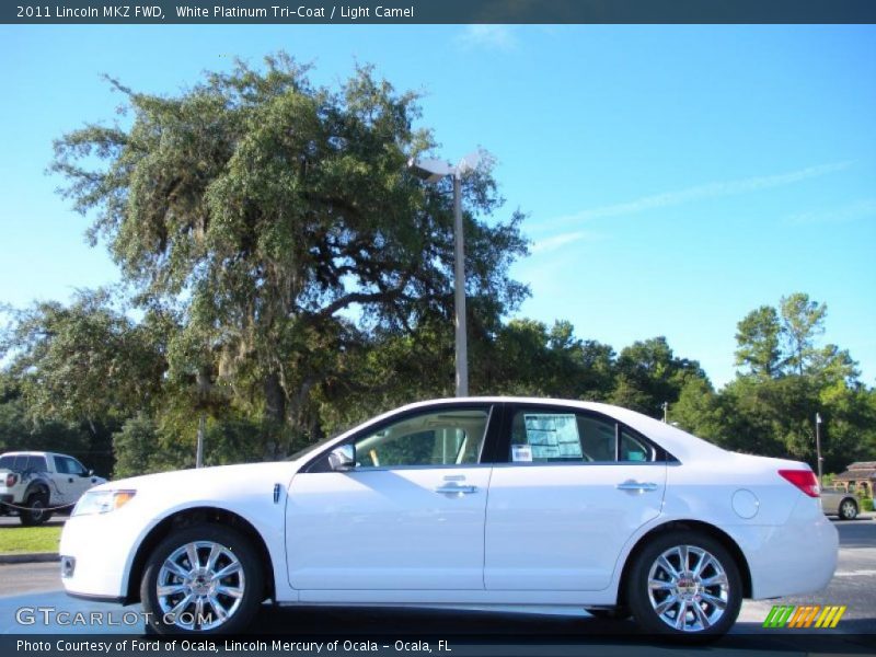 White Platinum Tri-Coat / Light Camel 2011 Lincoln MKZ FWD
