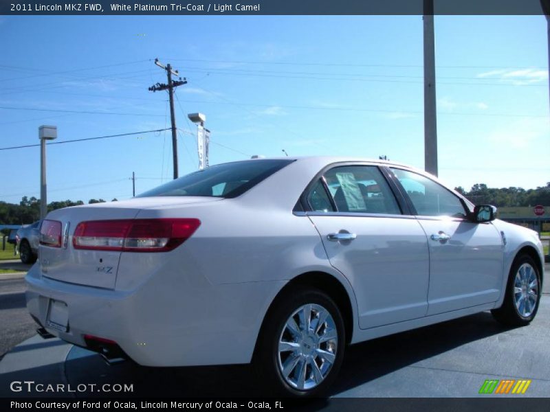 White Platinum Tri-Coat / Light Camel 2011 Lincoln MKZ FWD