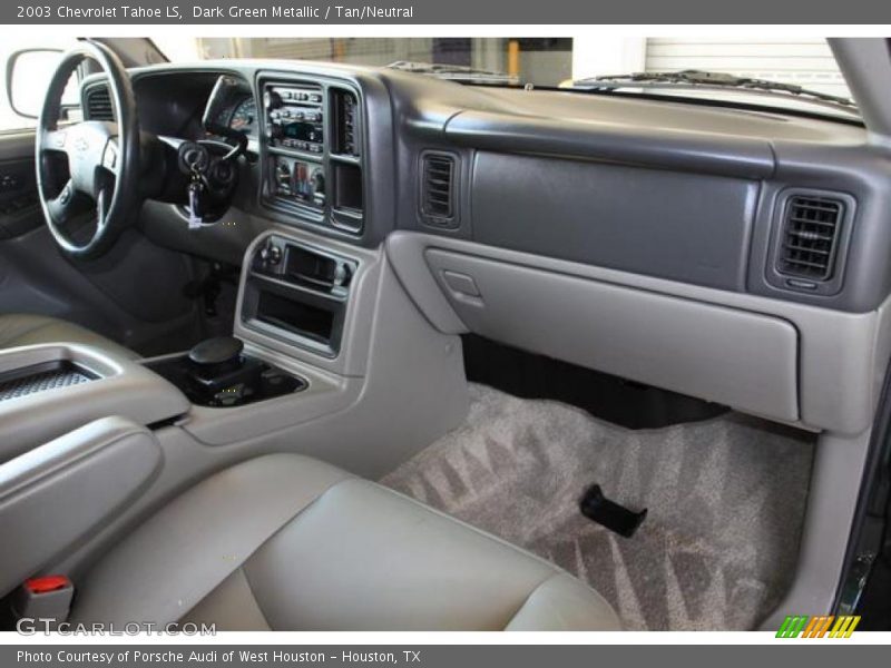 Dark Green Metallic / Tan/Neutral 2003 Chevrolet Tahoe LS
