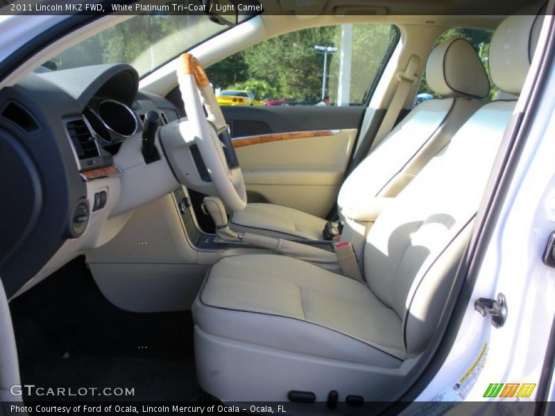 White Platinum Tri-Coat / Light Camel 2011 Lincoln MKZ FWD