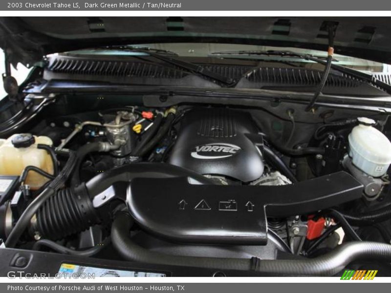 Dark Green Metallic / Tan/Neutral 2003 Chevrolet Tahoe LS