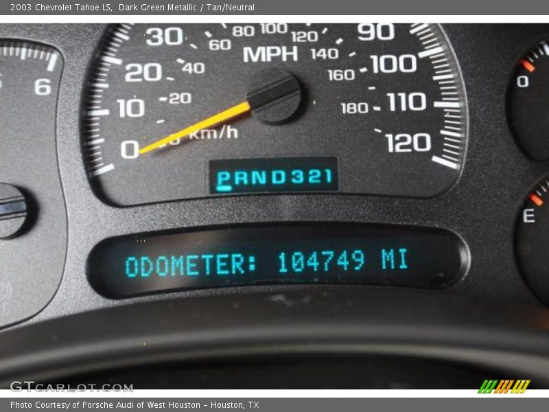 Dark Green Metallic / Tan/Neutral 2003 Chevrolet Tahoe LS