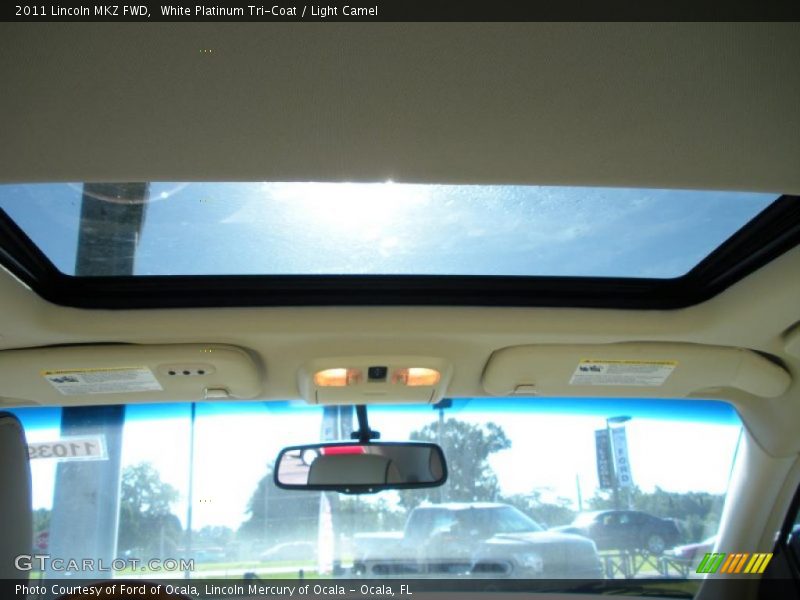 White Platinum Tri-Coat / Light Camel 2011 Lincoln MKZ FWD