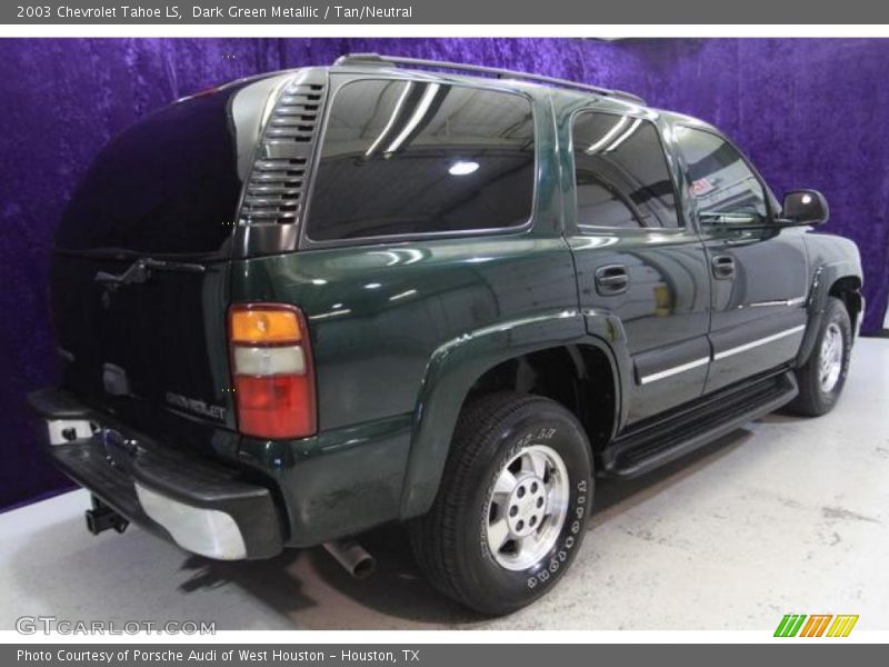 Dark Green Metallic / Tan/Neutral 2003 Chevrolet Tahoe LS