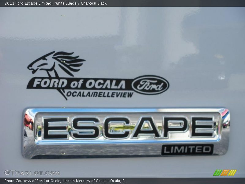 White Suede / Charcoal Black 2011 Ford Escape Limited
