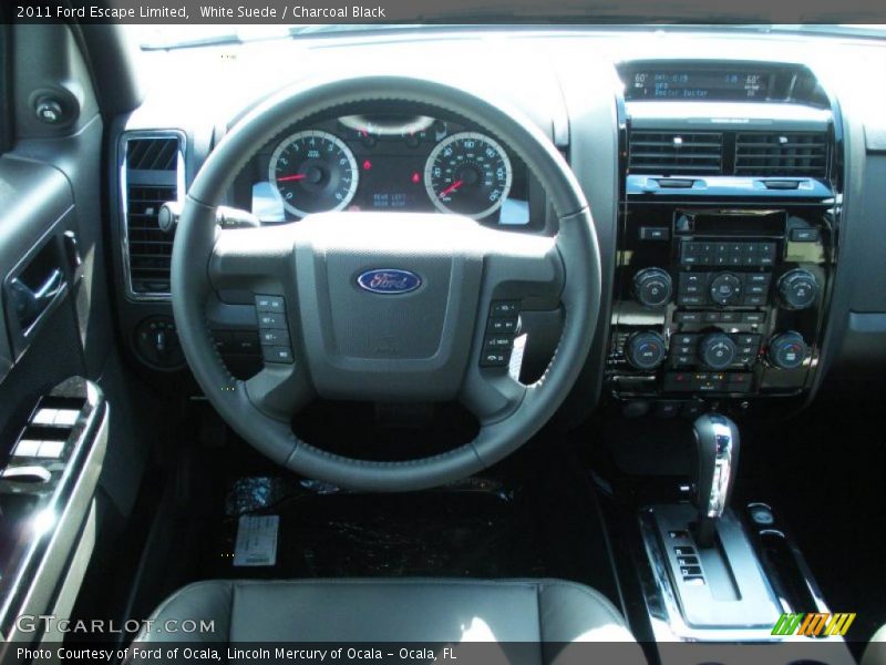 White Suede / Charcoal Black 2011 Ford Escape Limited