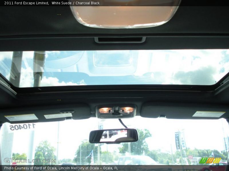 White Suede / Charcoal Black 2011 Ford Escape Limited