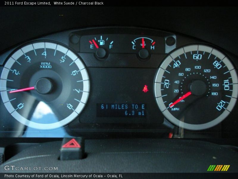 White Suede / Charcoal Black 2011 Ford Escape Limited