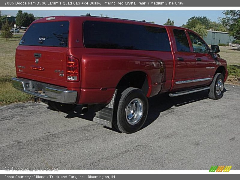 Inferno Red Crystal Pearl / Medium Slate Gray 2006 Dodge Ram 3500 Laramie Quad Cab 4x4 Dually