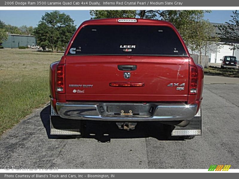 Inferno Red Crystal Pearl / Medium Slate Gray 2006 Dodge Ram 3500 Laramie Quad Cab 4x4 Dually