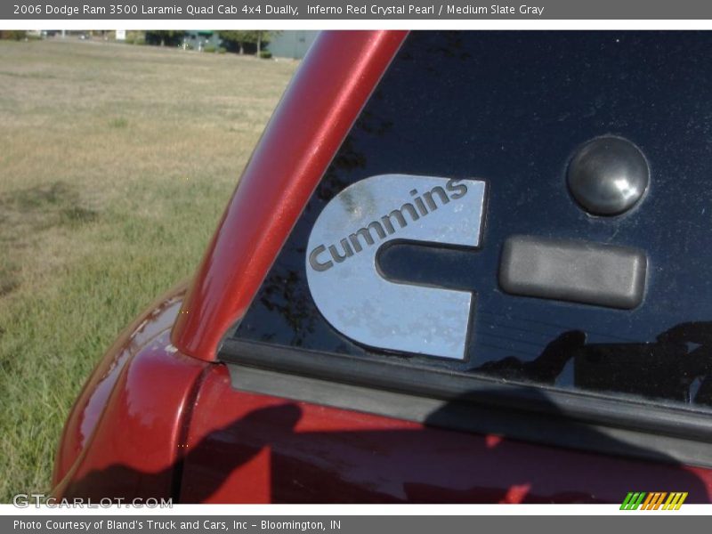 Inferno Red Crystal Pearl / Medium Slate Gray 2006 Dodge Ram 3500 Laramie Quad Cab 4x4 Dually