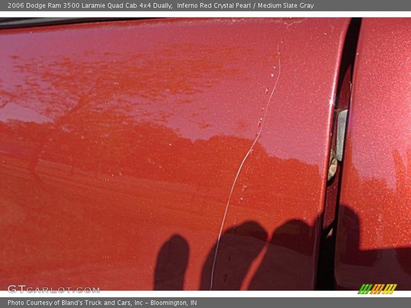 Inferno Red Crystal Pearl / Medium Slate Gray 2006 Dodge Ram 3500 Laramie Quad Cab 4x4 Dually